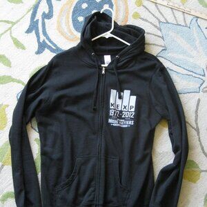 KEXP 40th anniversary zip up hoodie black size XL